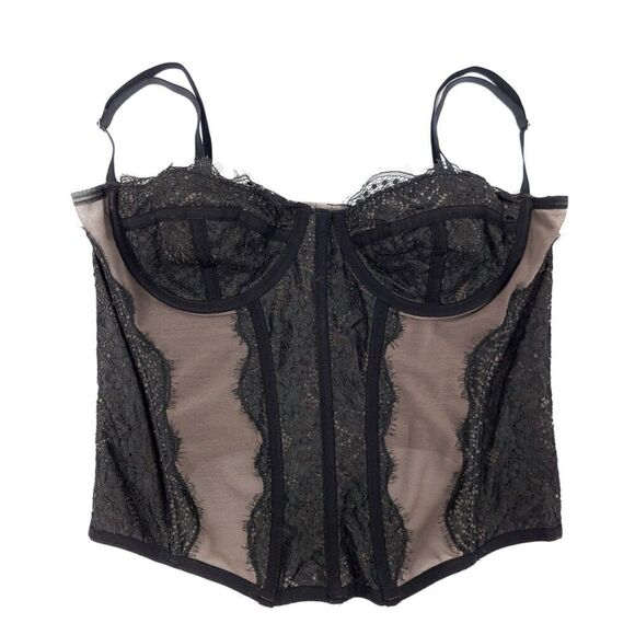 URBAN OUTFITTER Out From Under Modern Love Corset Bustier Whimsigoth Large Black - Picture 1 of 7